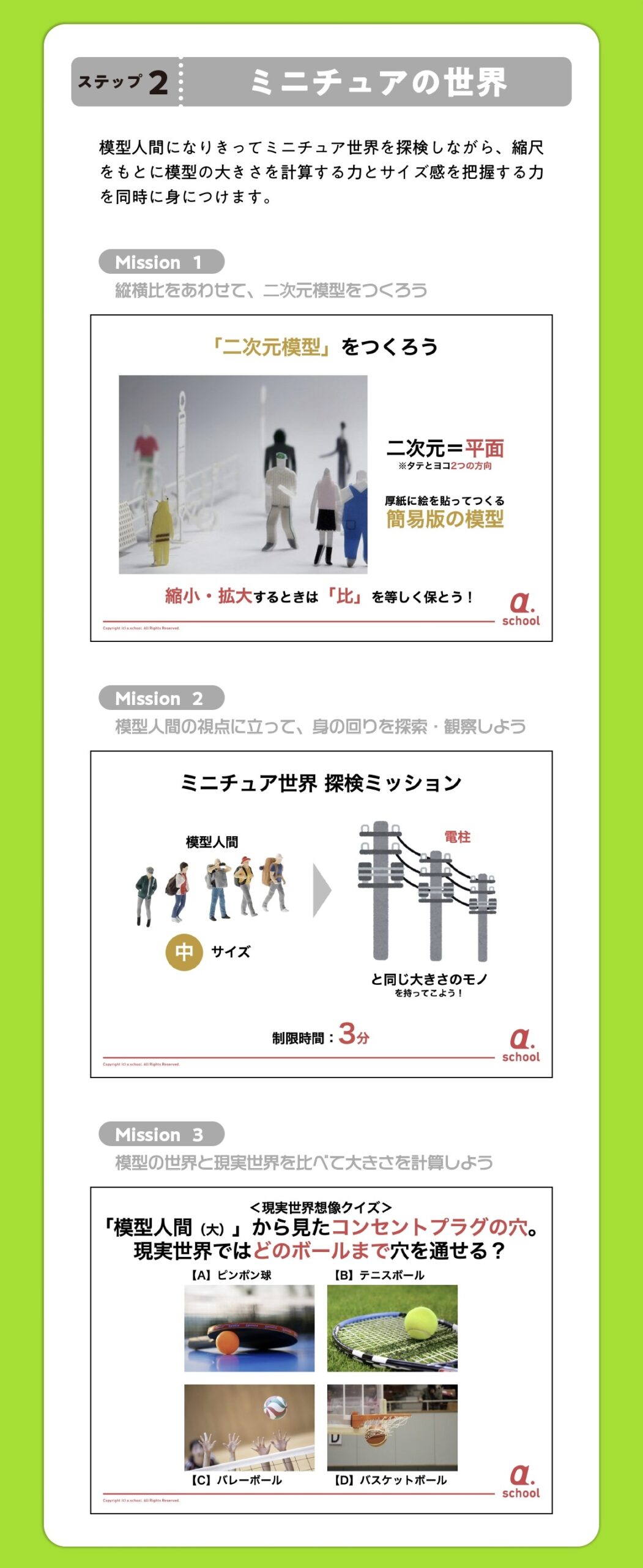 ミニチュアの世界